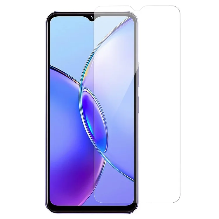 Für vivo Y17s 4G Smartphone Bildschirmschutz Bogenkantendesign 0,3 mm Staubdicht gehärtetes Glas Bildschirmfolie