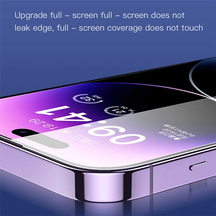 TOTU AB-074 Série Zéro Induction pour iPhone 14 Pro Protecteur d'écran plein écran en verre trempé HD transparent