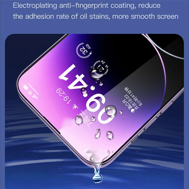 TOTU AB-074 Zero Induction Series für iPhone 13 Pro Max / 14 Plus mattierte gehärtetes Glas Vollbildschirmschutz