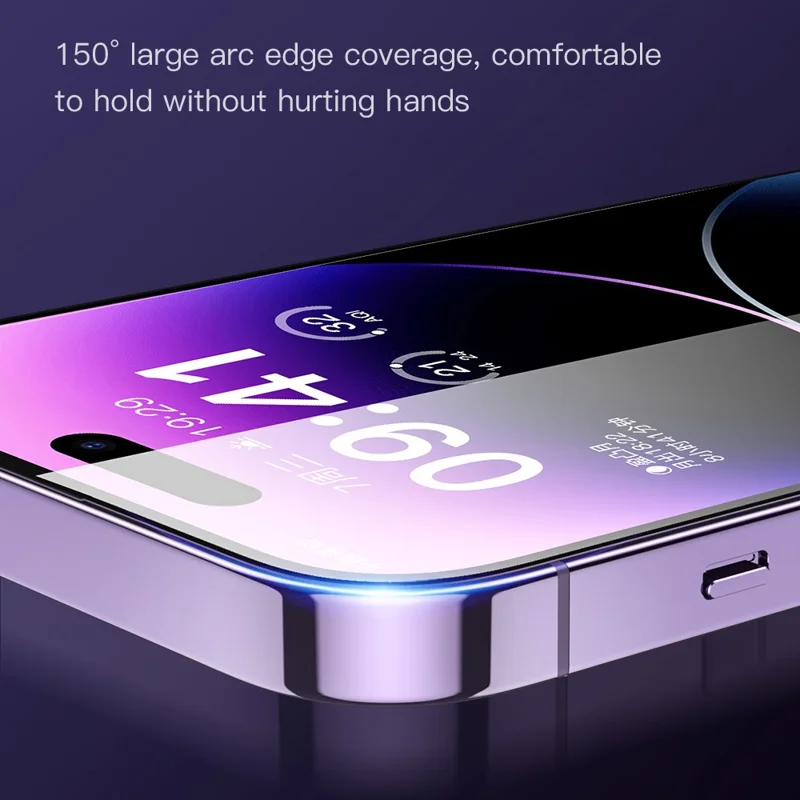 TOTU AB-057 para iPhone 14 Pro Impresión en seda Protector de pantalla de vidrio templado HD transparente