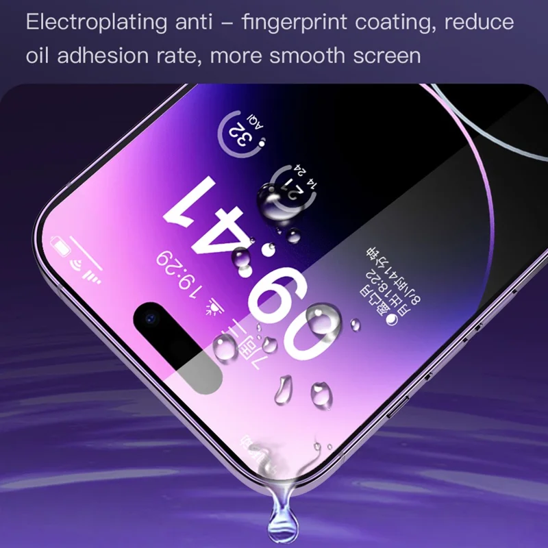 TOTU AB-057 para iPhone 14 Pro Impresión en seda Protector de pantalla de vidrio templado HD transparente