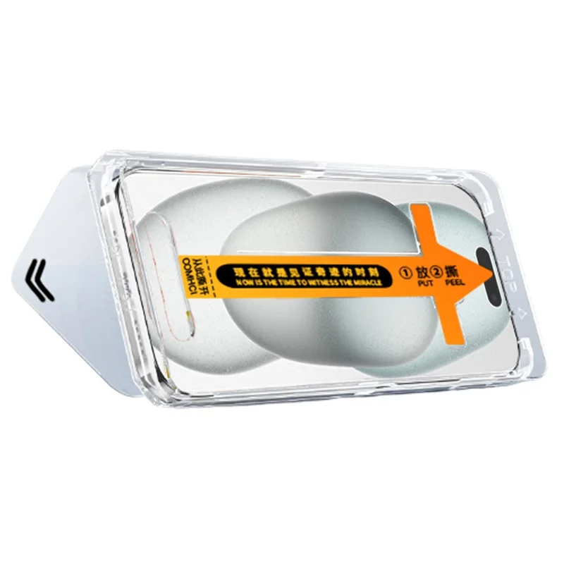 RURIHAI For iPhone 15 Pro Max Screen Protector HD Clear AGC Glass Film Dust-free Install