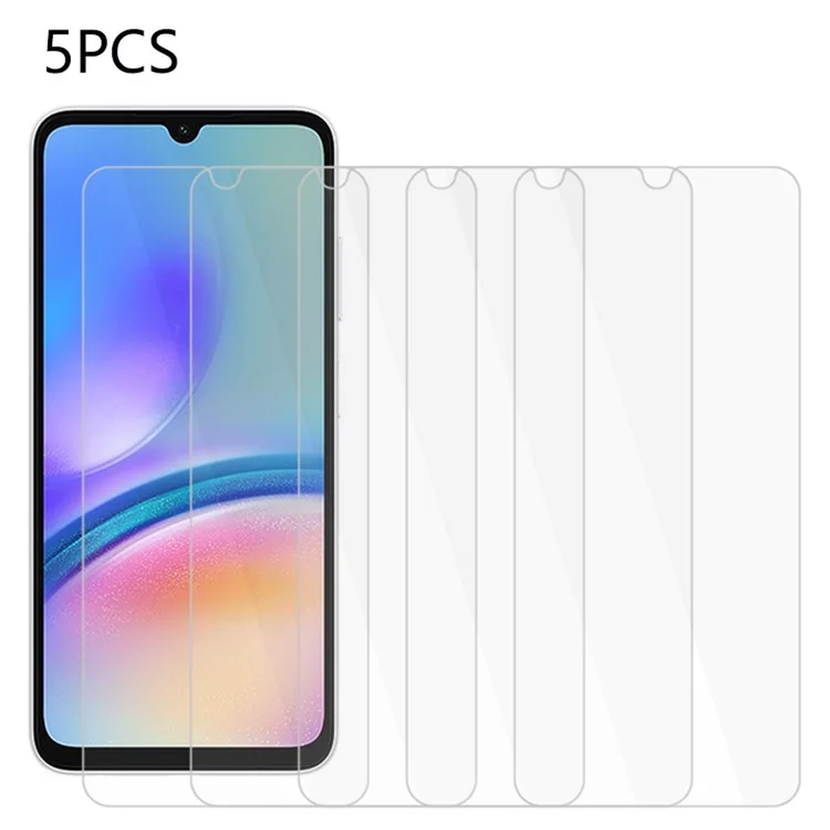5 штук для Samsung Galaxy A05s 4G 0,3 мм защитная пленка из закаленного стекла 2,5D защитная пленка для экрана
