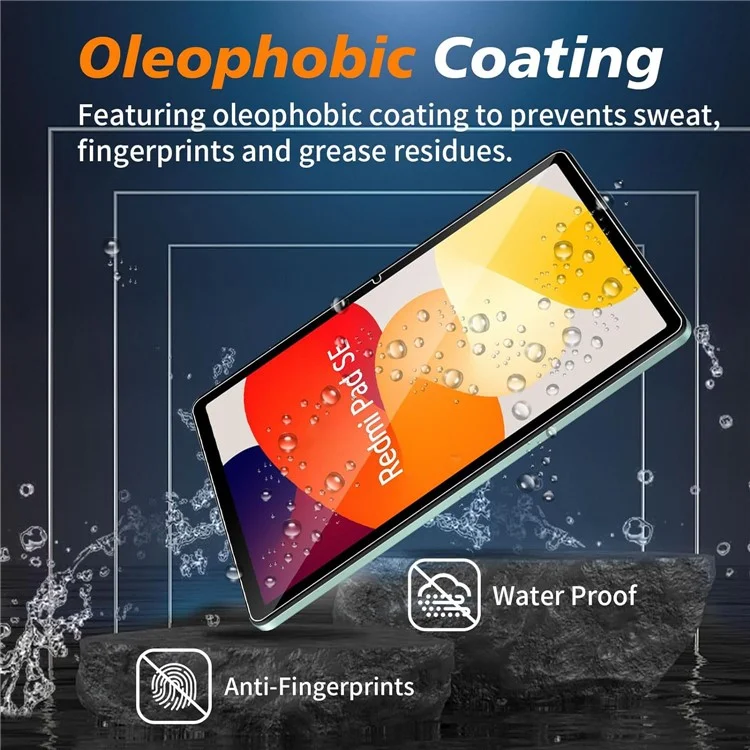 Защитная пленка для экрана Xiaomi Redmi Pad SE HD Clear Arc Edge Tempered Glass Tablet Screen Film