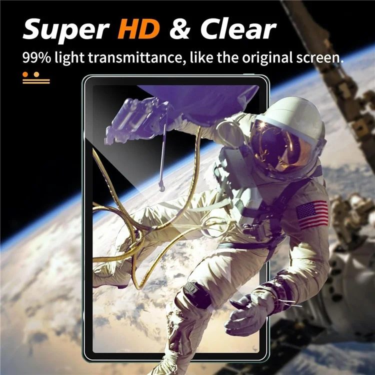 For Xiaomi Redmi Pad SE Screen Protector HD Clear Arc Edge Tempered Glass Tablet Screen Film