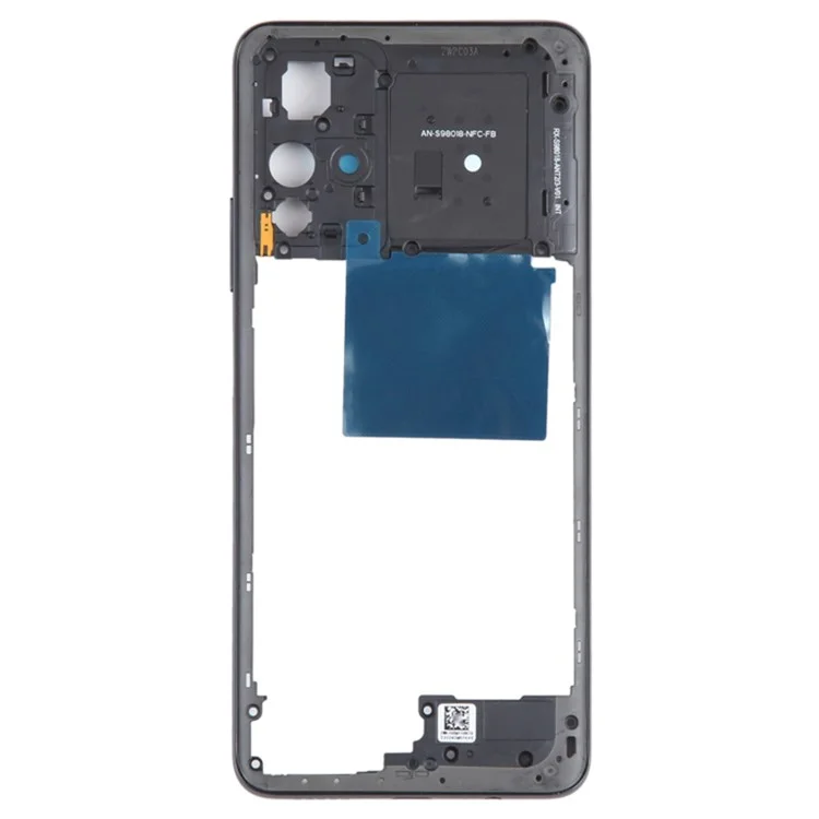 Für Xiaomi Redmi Note 11S 5G OEM Mittleres Gehäuseplatten-Rahmenteil (ohne Logo) - Schwarz