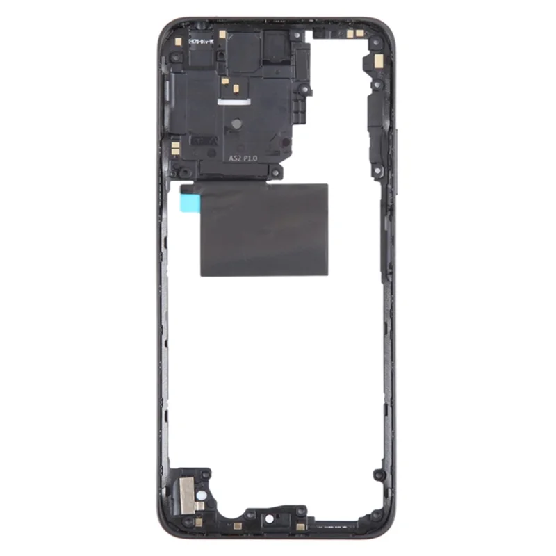 Pour Xiaomi Redmi Note 12S 4G OEM Plaque de boîtier médian Cadre de pièce (sans logo) - Noir