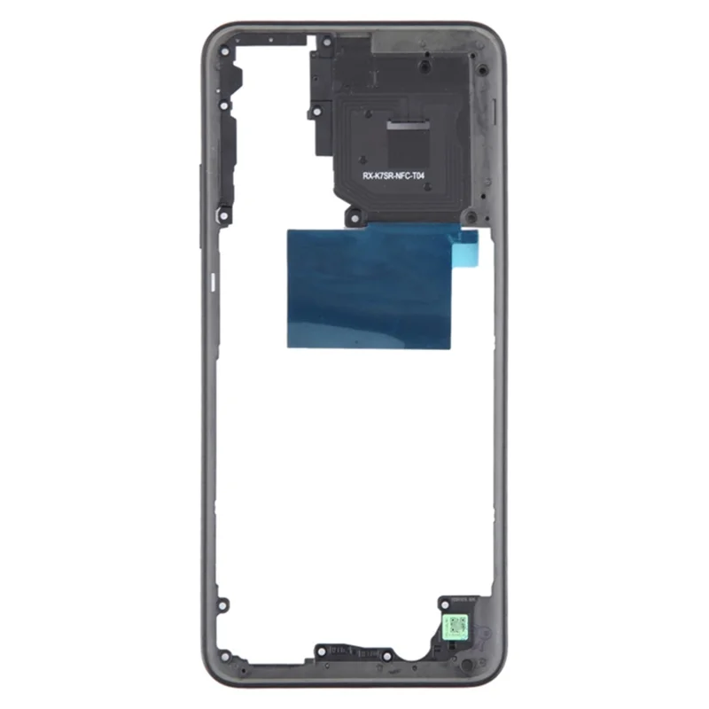 Pour Xiaomi Redmi Note 12S 4G OEM Plaque de boîtier médian Cadre de pièce (sans logo) - Noir