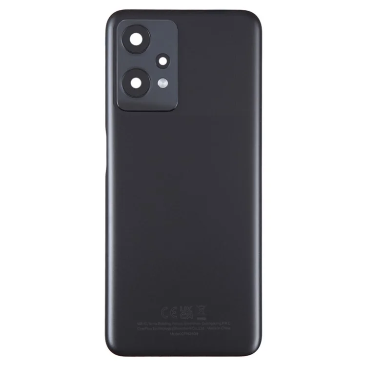 Para OnePlus Nord ce 2 Lite 5G Battery Battery Cobresped Con Pegatina Adhesiva + Cubierta de Lente de Cámara - Negro