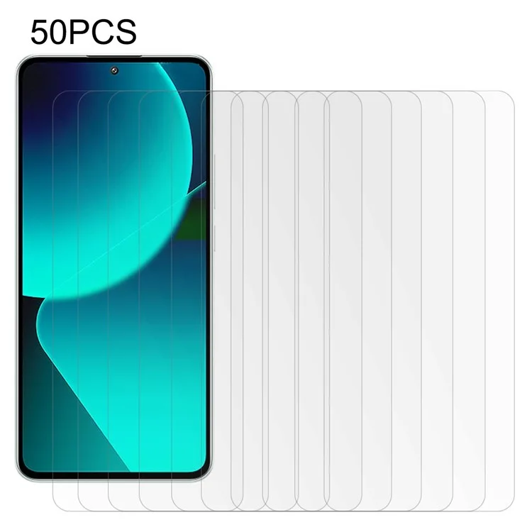 Großeinkauf 50 Stück für Xiaomi 13T / 13T Pro Bildschirmschutz Ultraklar Handy Gehärtetes Glas Film