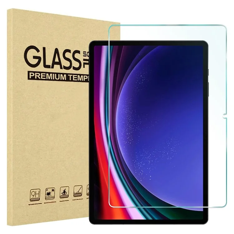 Pour Samsung Galaxy Tab S9 fe Plus Tablet Screen Protector Arc Temperred Glass HD Clear Film