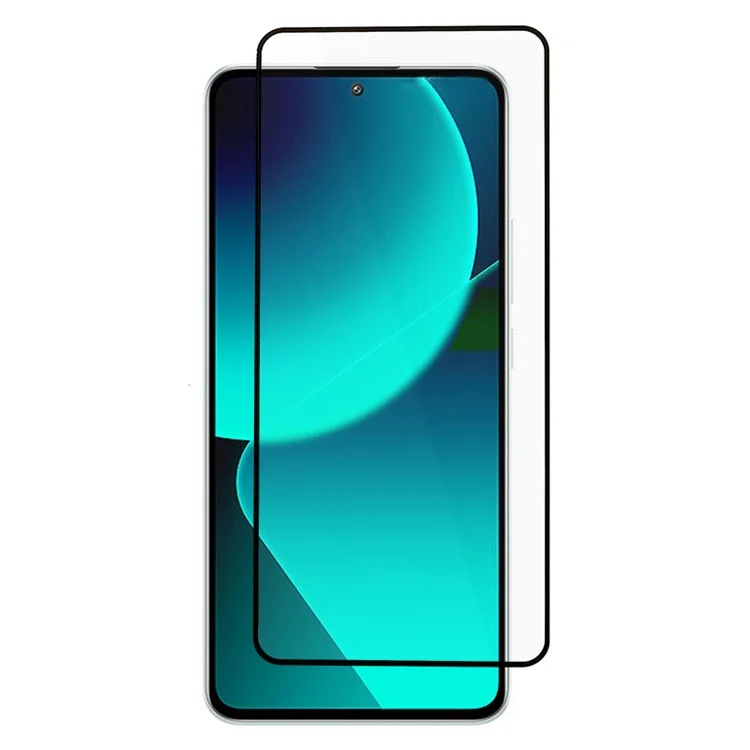 Para Xiaomi 13T / 13T Pro Phone Full Screen Protector Silk Printing Tempered Glass Full Glue Film