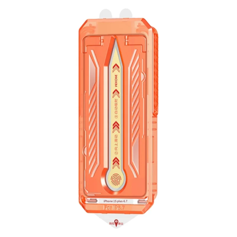 WEKOME WTP-079 HD Clear Front Screen Film for iPhone 15 Pro Max High Aluminium-silicon Glass Screen Protector with Installation Tool