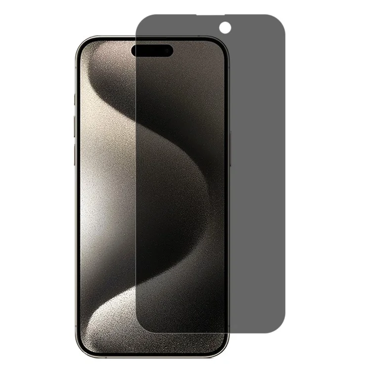 For iPhone 15 Screen Protector 0.3mm Arc Edge Tempered Glass Anti-spy Full Screen Protection Film