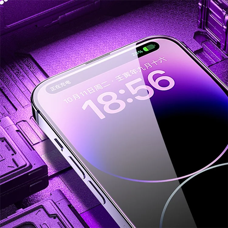 WEKOME KingKong Series 9D Arc Tempered Glass Screen Protector for iPhone 15 Pro Clear Corning Gorilla Glass Film