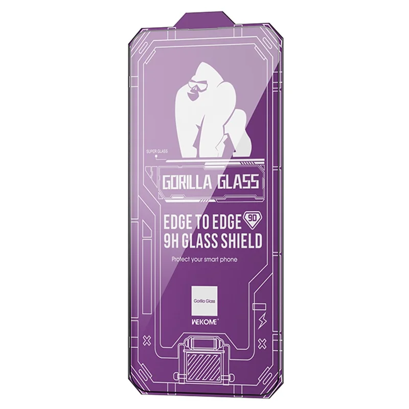 WEKOME KingKong Series 9D Arc Corning Gorilla Glass Film for iPhone 15 HD Tempered Glass Screen Protector