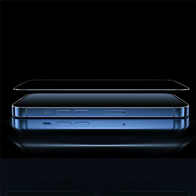 WEKOME King Kong Vacha Series Per iPhone 15 Protezione dello schermo in vetro di alluminio-silicio curvo ad alta definizione