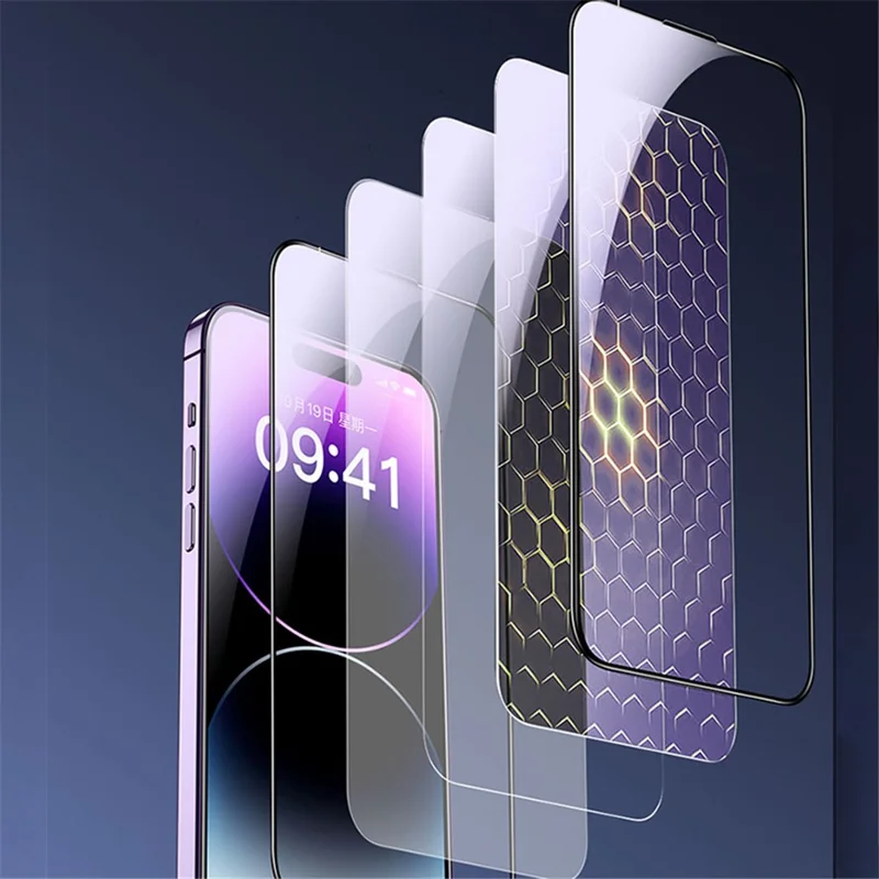 WEKOME King Kong Vacha Series For iPhone 15 Pro HD Film High Aluminum-silicon Glass Curved Screen Protector