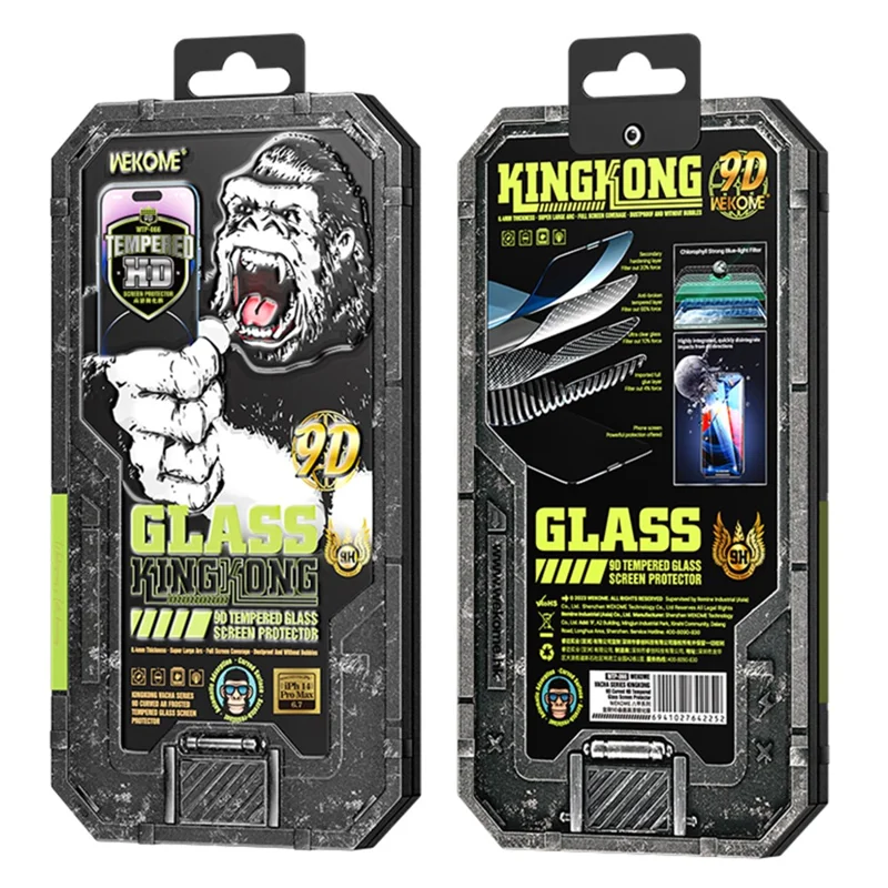 WEKOME King Kong Vacha Series For iPhone 15 Pro HD Film High Aluminum-silicon Glass Curved Screen Protector