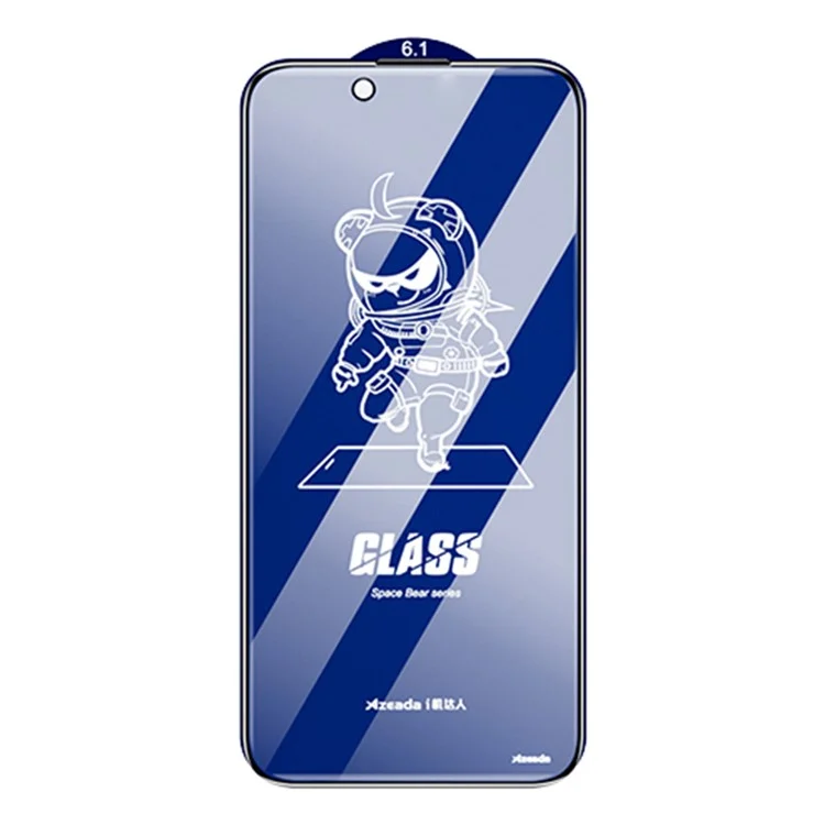 AZEADA Space Bear Series para iPhone 13 / 13 Pro / 14 Protetor de Tela Anti-Spy Filme de Vidro de Silício-Alumínio de Alta Qualidade