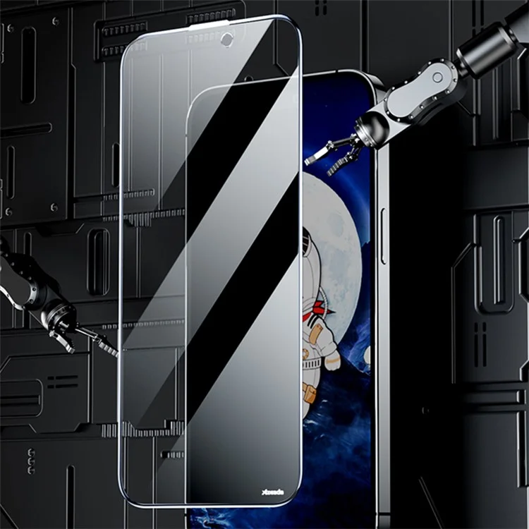 AZEADA Space Bear Series para iPhone 13 / 13 Pro / 14 Protetor de Tela Anti-Spy Filme de Vidro de Silício-Alumínio de Alta Qualidade