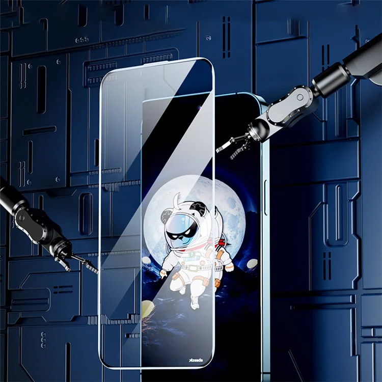 Série Space Bear AZEADA pour iPhone 14 Pro Max Protecteur d'écran en verre haute alumine-silicium Anti-statique