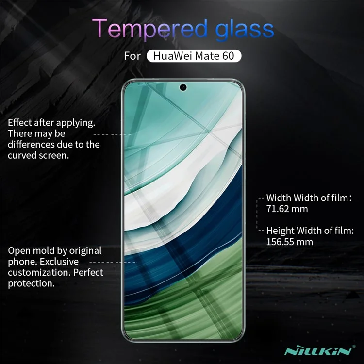 NILLKIN H+Pro per Huawei Mate 60 Protezione dello schermo Senza impronte digitali Vetro AGC HD Pellicola protettiva per schermo trasparente