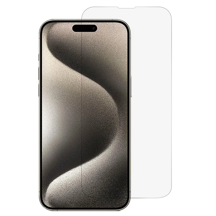 For iPhone 15 Screen Protector 3D Large Arc Edge High Aluminium-silicon Glass HD Clear Film