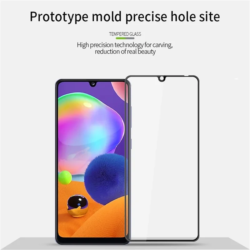 MOFI JK 3D Gehärteter Glasfilm-1 für Samsung Galaxy A05s 4G / A05 4G Gekrümmter HD-Bildschirmschutz mit klarer Sicht