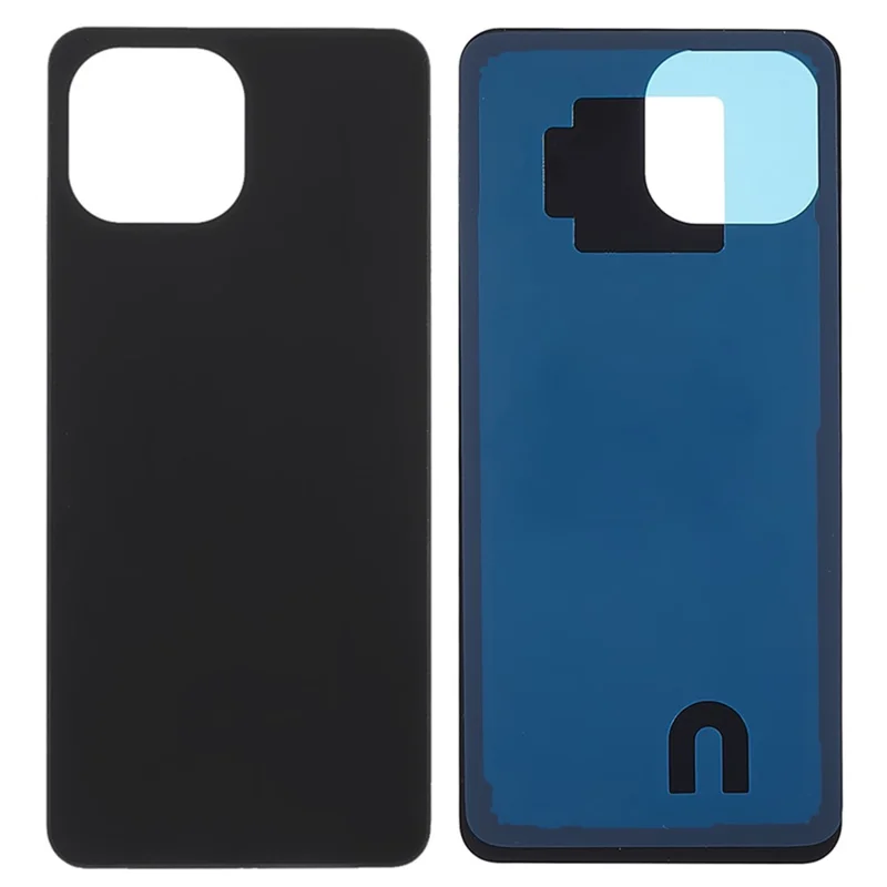 For Xiaomi 11 Lite 5G NE Back Battery Housing Cover Replacement Part (without Logo) - Black