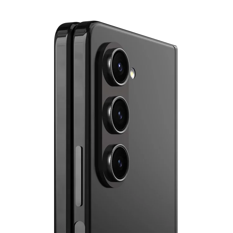 NILLKIN 3Pcs / Set For Samsung Galaxy Z Fold5 5G Lens Film Aluminum Frame+Tempered Glass Camera Lens Protector