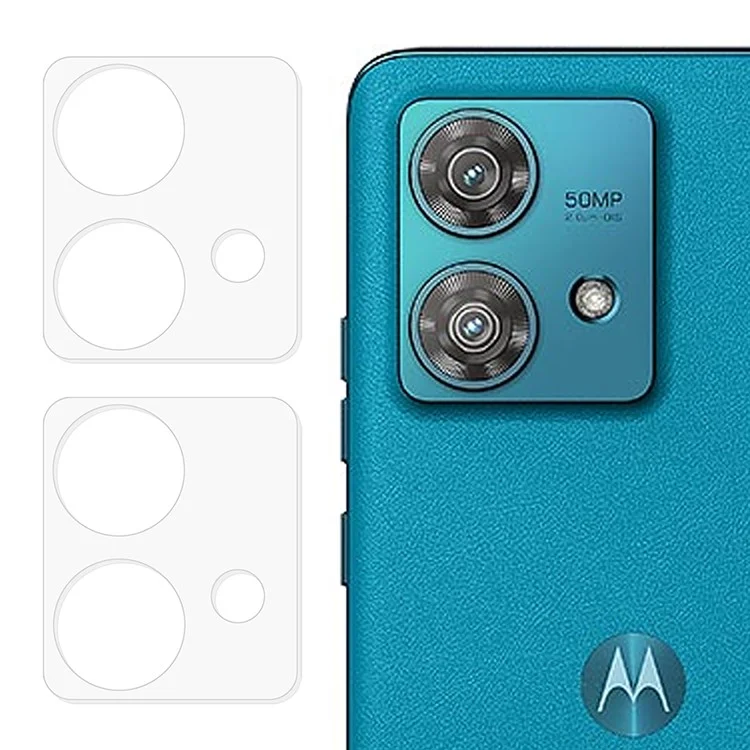 2 Stück für Motorola Edge 40 Neo 5G Kameraobjektiv-Schutz 3D Arc Edge Ultra HD gehärtetes Glas Objektivfilm