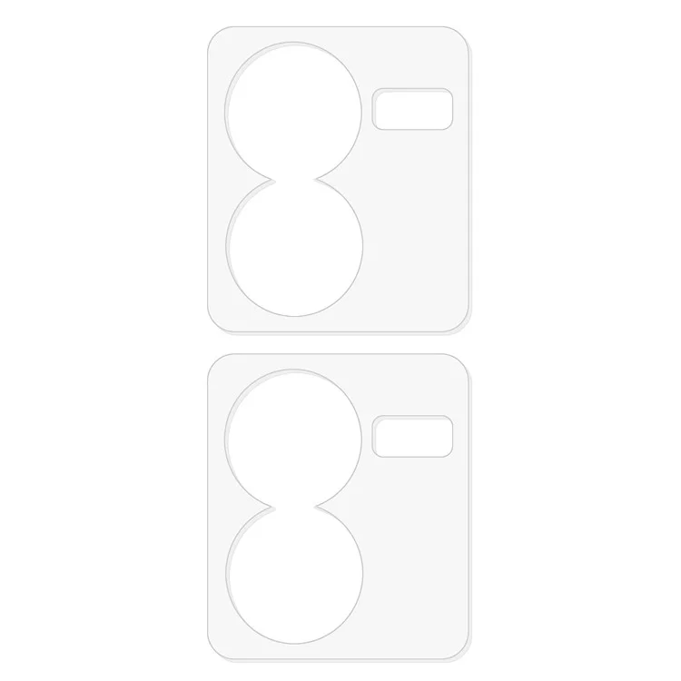 2Pcs For vivo iQOO Z8x 5G / iQOO Z8 (China) 5G Camera Lens Protector Tempered Glass 3D Arc Edge Rear Lens Film