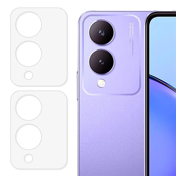 2 шт. Для vivo Y17s 4G камера объектив протектор 3D дуговой край Clear Tempered Glass Объектив Пленка