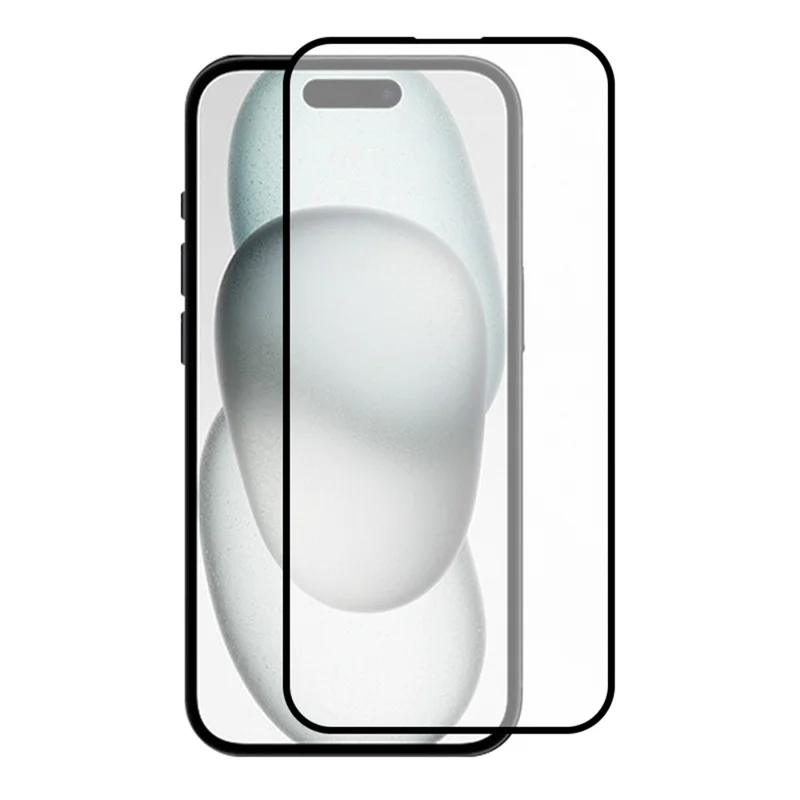 RURIHAI For iPhone 15 Plus AG Matte Screen Protector 0.26mm 2.5D Arc Edge High Aluminum-silicon Glass Film