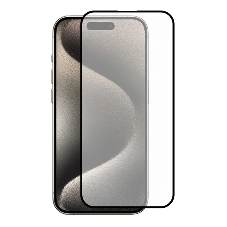 RURIHAI Para iPhone 15 Pro Max 0.26mm 2.5D AG Matte Screen Protector High Aluminum-silicon Glass Film
