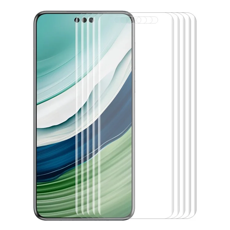 ENKAY HAT PRINCE 5Pcs  /  Pack For Huawei Mate 60 Pro / 60 Pro+ 3D Curved Screen Protector Hot Bending HD Clear Full Cover PET Film