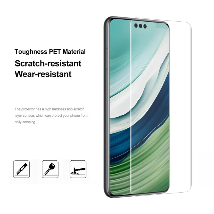 ENKAY HAT PRINCE For Huawei Mate 60 Pro / 60 Pro+ 3D Curved Screen Protector Hot Bending High Transparency PET Film