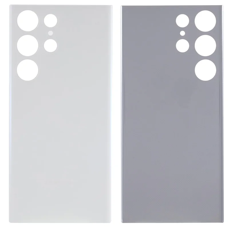 For Samsung Galaxy S23 Ultra S918 Back Battery Housing Cover Replacement (without Logo) - White