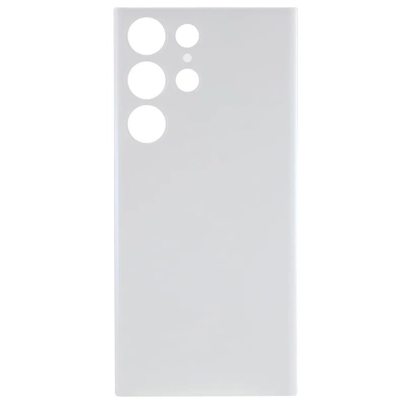 For Samsung Galaxy S23 Ultra S918 Back Battery Housing Cover Replacement (without Logo) - White