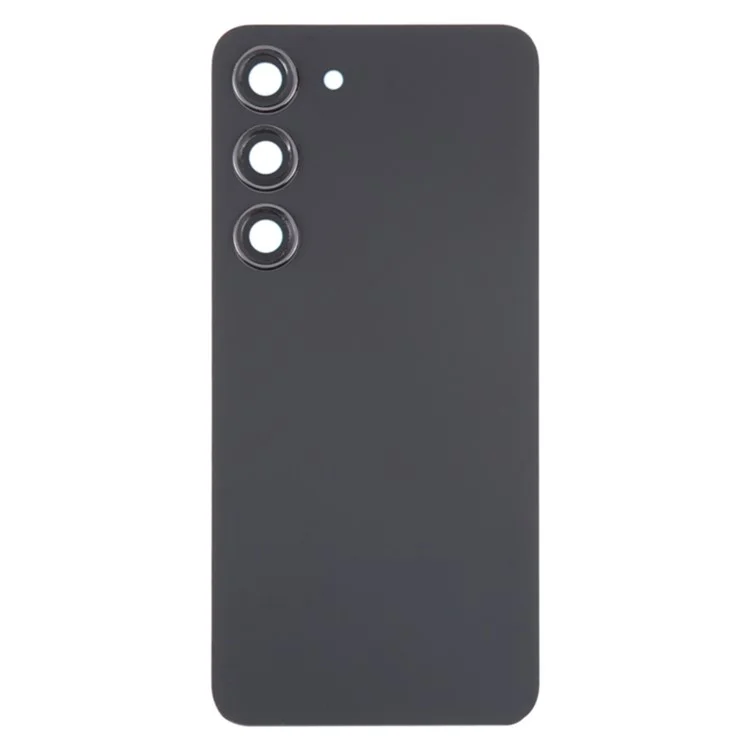 For Samsung Galaxy S23 S911 Battery Housing with Adhesive Sticker + Camera Lens Cover (without Logo) - Black