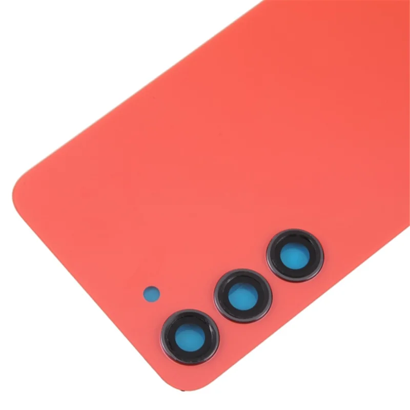 For Samsung Galaxy S23 S911 Battery Housing with Adhesive Sticker + Camera Lens Cover (without Logo) - Red