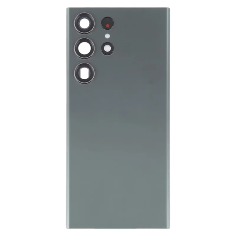 Para Samsung Galaxy S23 Ultra S918 Bateria do Telefone Habitação com Adesivo Autocolante + Tampa da Lente da Câmera (sem Logotipo) - Verde