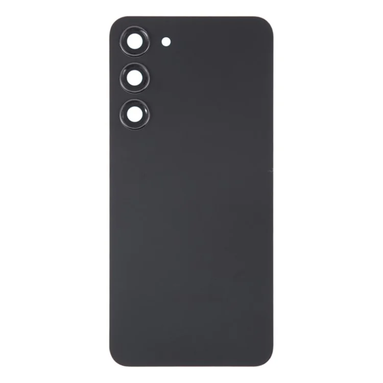 For Samsung Galaxy S23+ S916 Battery Housing with Adhesive Sticker + Camera Lens Cover Parts (without Logo) - Black