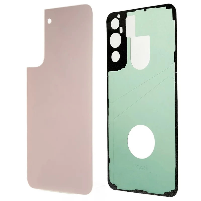For Samsung Galaxy S22+ 5G S906 Battery Housing Cover with Adhesive Sticker Replacement Parts (without Logo) - Pink