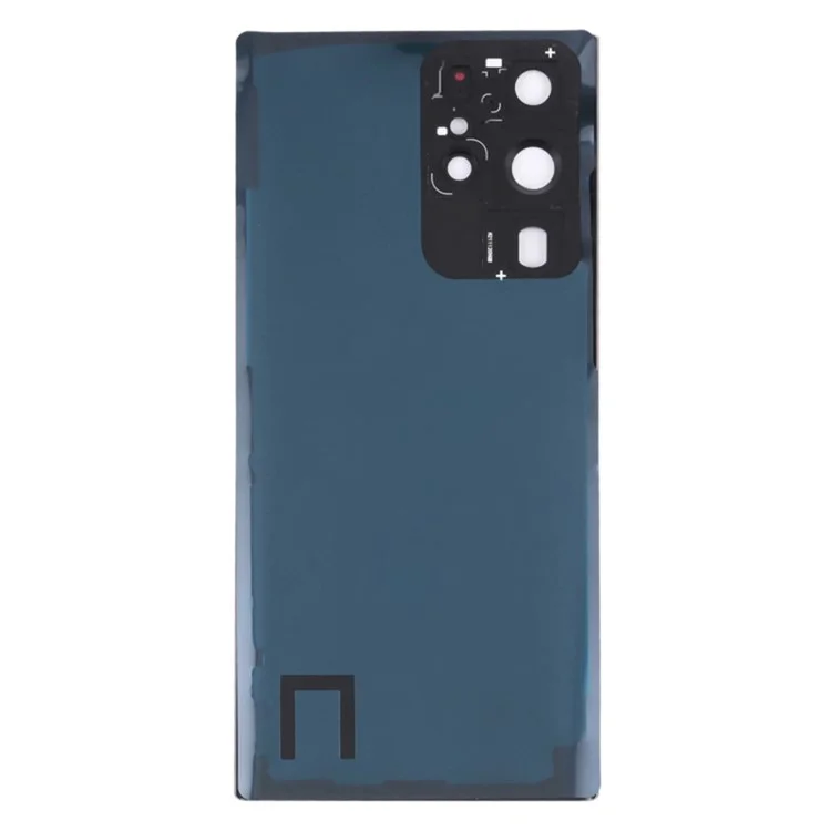 For Samsung Galaxy S22 Ultra 5G S908 Replacement Battery Housing with Adhesive Sticker + Lens Cover (without Logo) - Grey