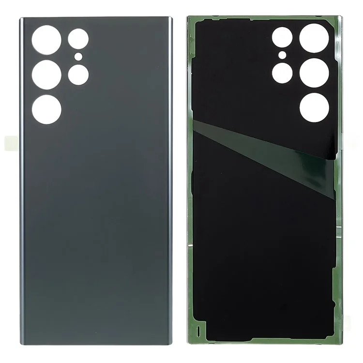 For Samsung Galaxy S22 Ultra 5G S908 Battery Housing Cover with Adhesive Sticker Replace Parts (without Logo) - Grey