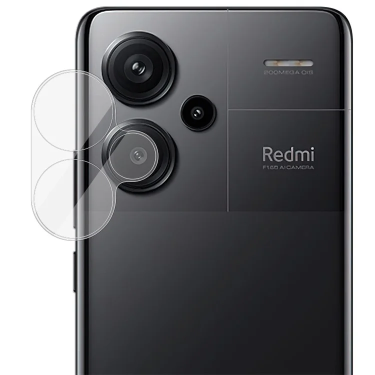 IMAK Para Xiaomi Redmi Nota 13 Pro + Integrado Lente de Câmeras de Vidro Temperado Integrado Protetor + Tampa de Lente Acrílica