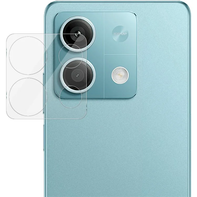 IMAK Pour Xiaomi Redmi Note 13 5G Protecteur d'objectif en verre trempé + Capuchon d'objectif en acrylique intégré Film de l'objectif