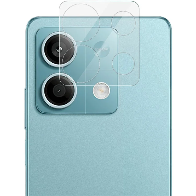 IMAK Pour Xiaomi Redmi Note 13 5G Protecteur d'objectif en verre trempé + Capuchon d'objectif en acrylique intégré Film de l'objectif
